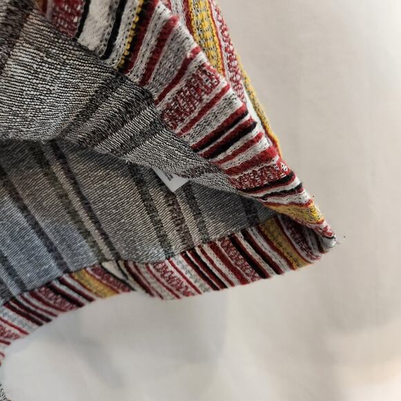 URBAN OUTFITTERS UO Bellamy Geo Striped Red Multi Knit Skirtall Jumper Junior SP - Picture 10 of 11